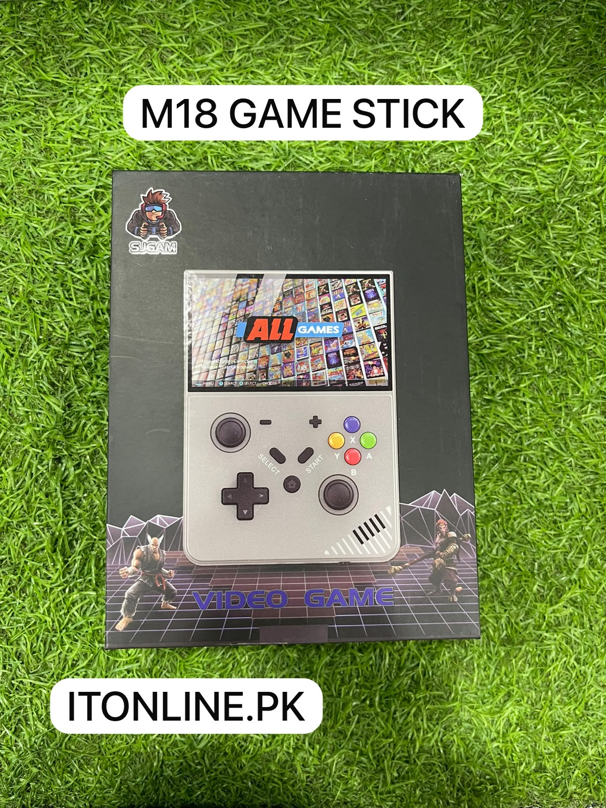 sjgam m18 video game console specifications back view itstore info