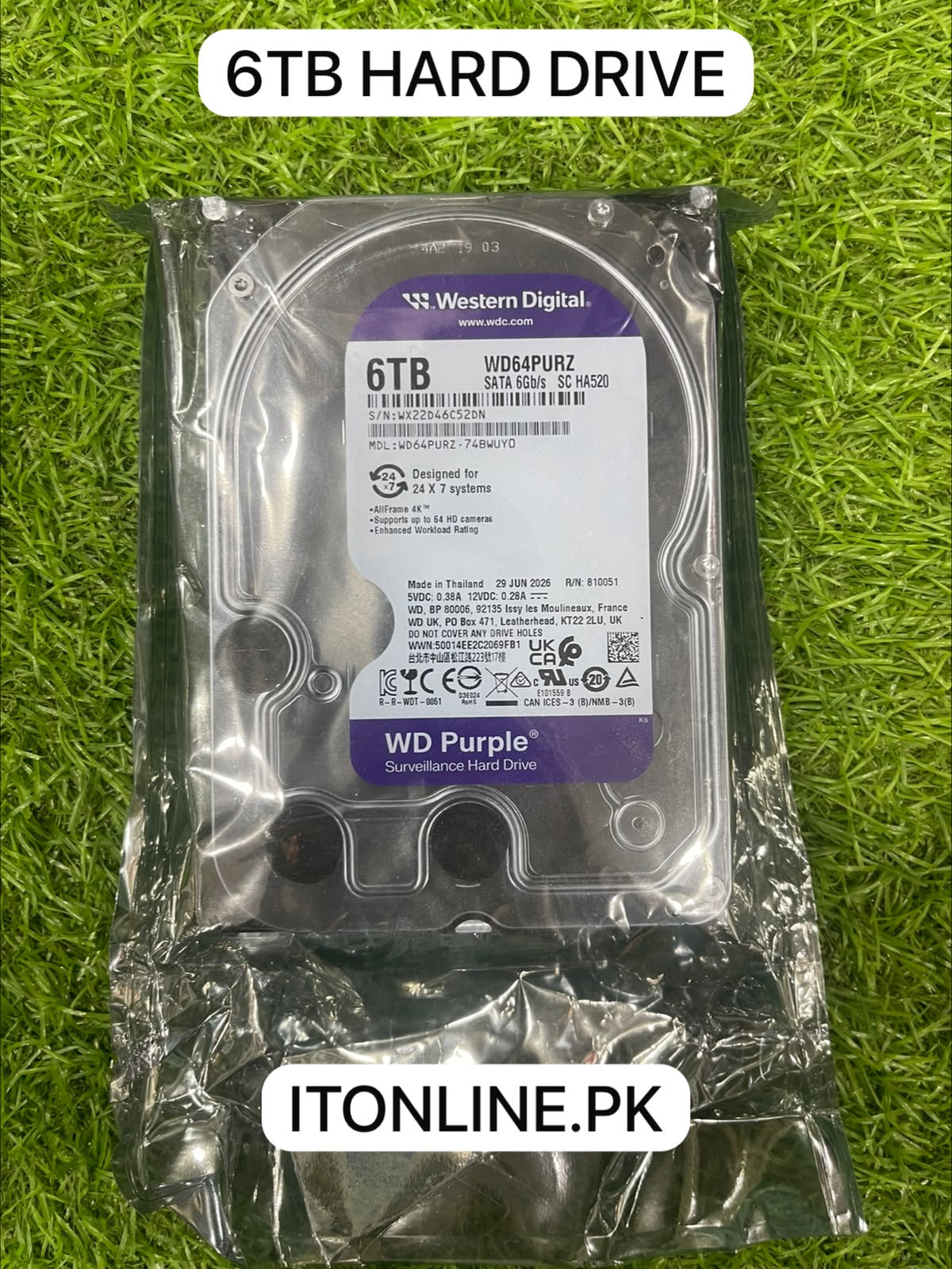 wd purple 6tb hard drive price in rex city faisalabad   